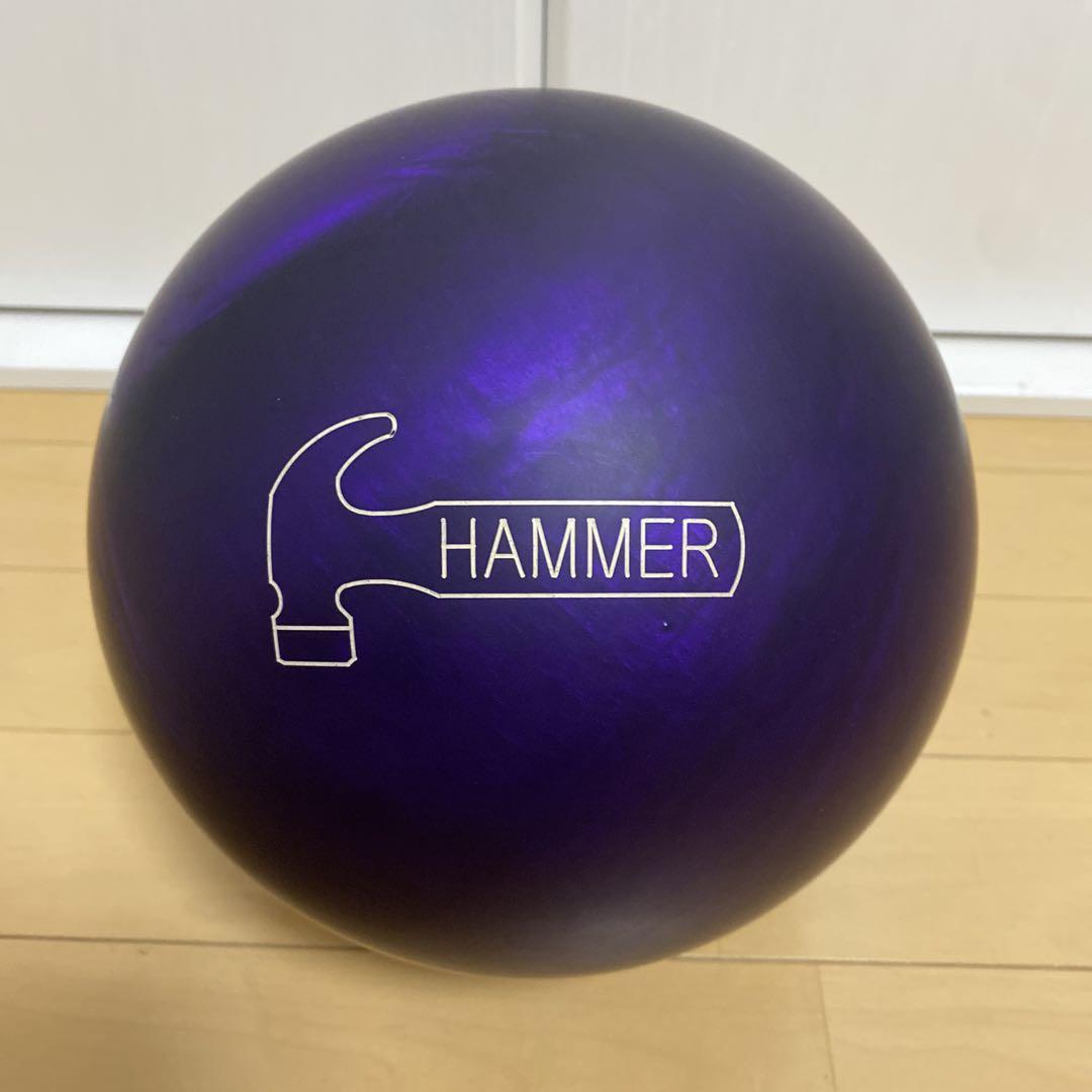 ボウリングボール パープルパールウレタン 中古 美品 元箱なし