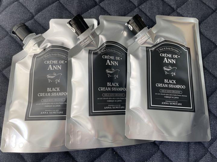 CREME DE ANN ブラッククリームシャンプー 3個セット 、ヘアパック クレムドアン ブラック クリーム シャンプー 300g 3個セット