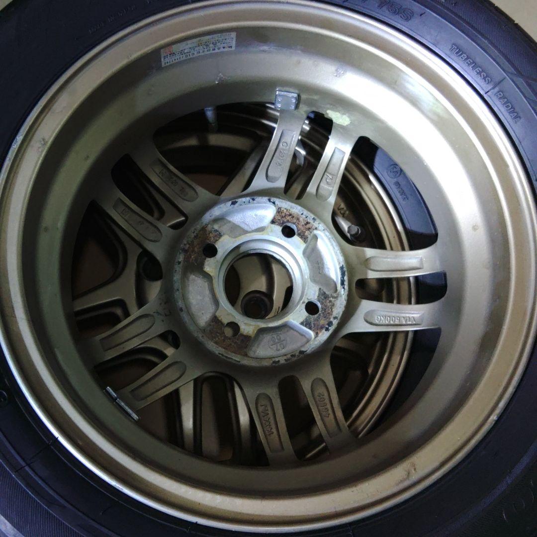 ①中古ホイール+中古タイヤ　４本セット