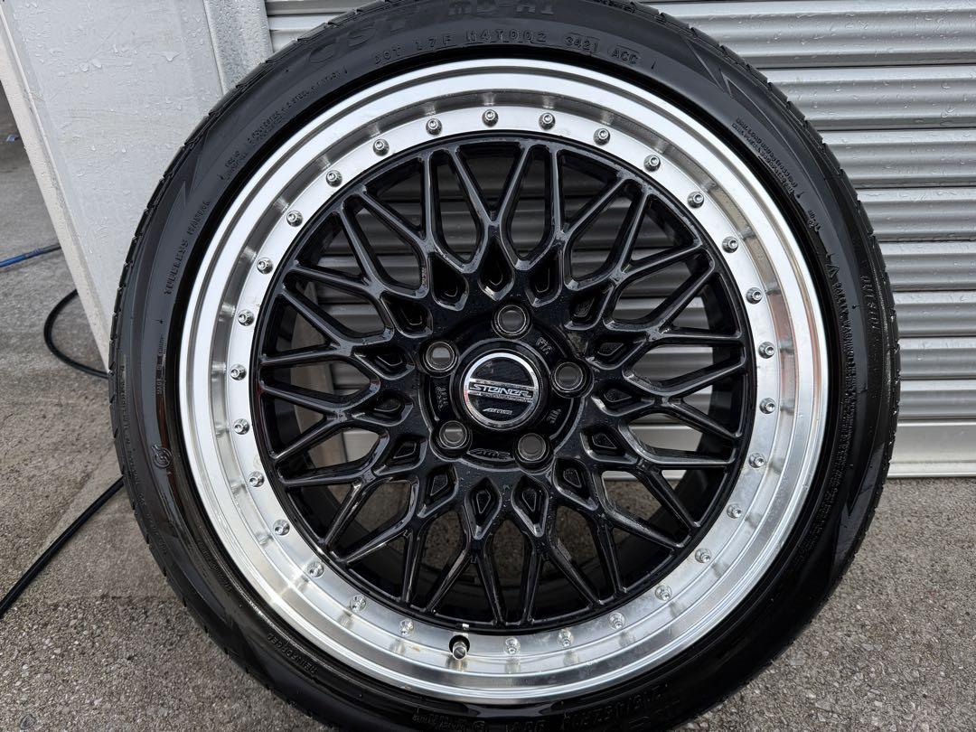 【送料0円】 AME シュタイナーFTX スペリオリティ 4本セット 215/45R18 タイヤ・ホイール