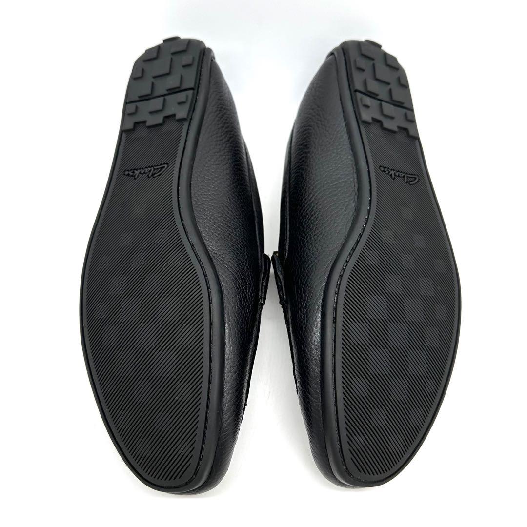 〈美品〉Clarks クラークス【26cm】シボレザー コインローファー 黒