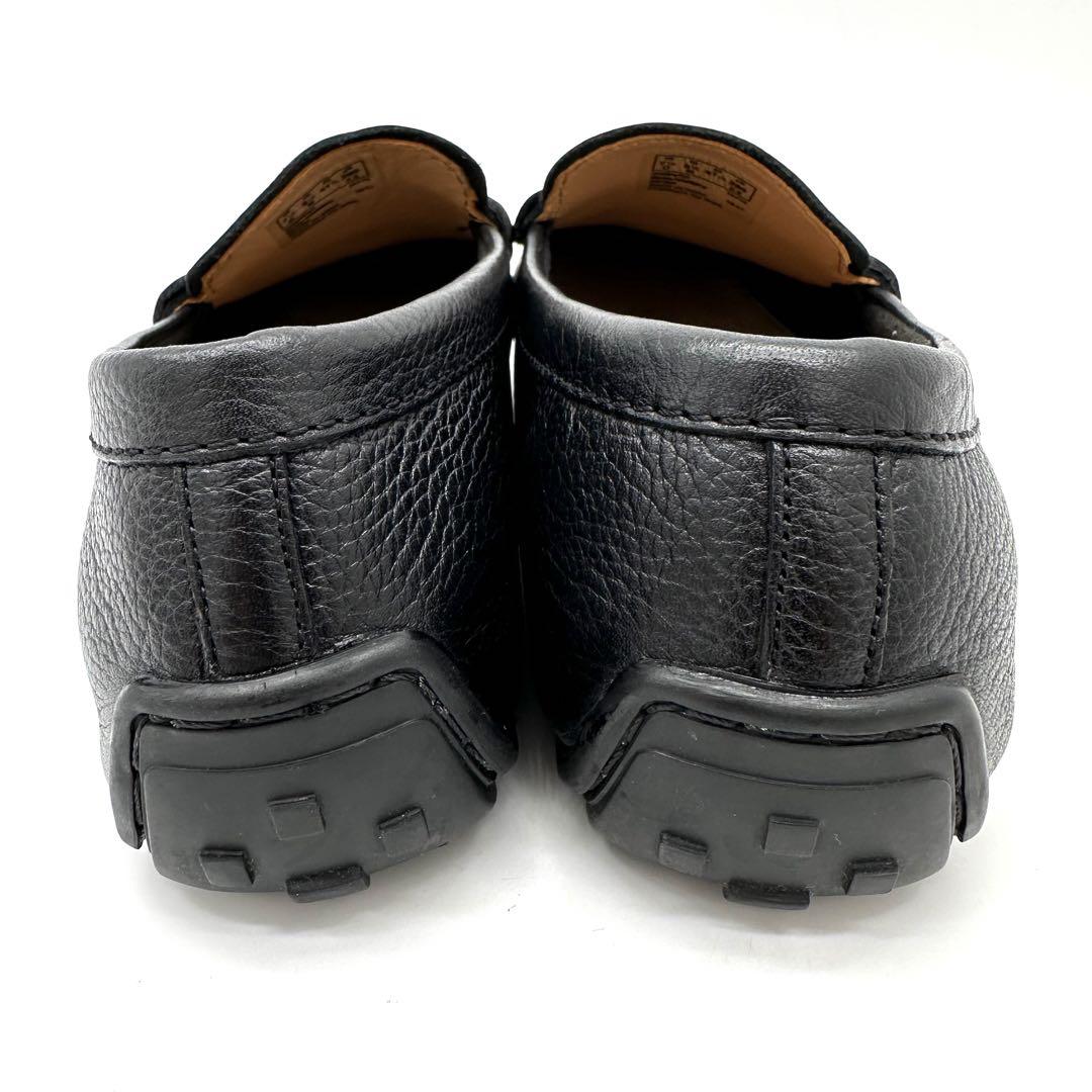 〈美品〉Clarks クラークス【26cm】シボレザー コインローファー 黒