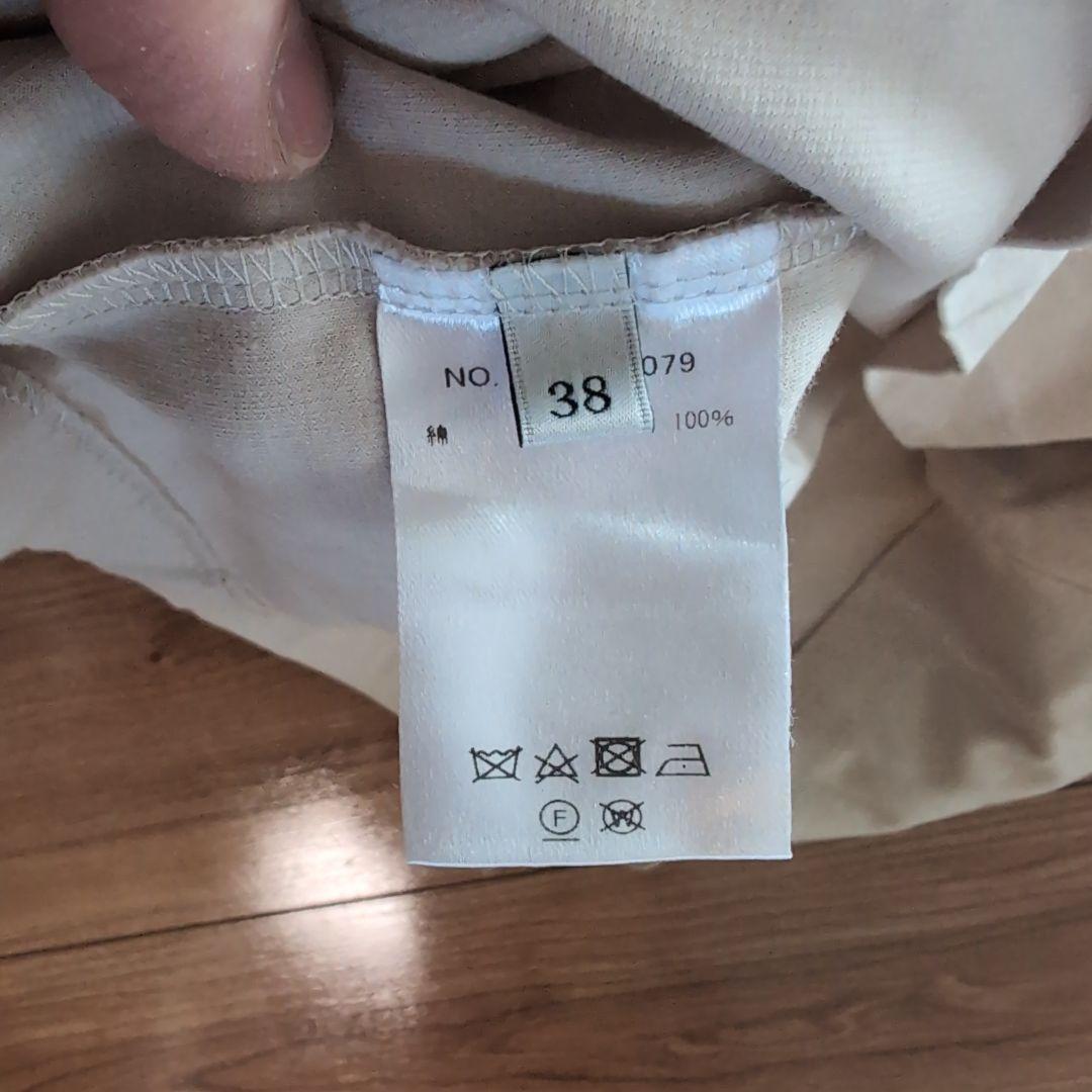 ホワイト Tシャツ サイズ38 コットン100%