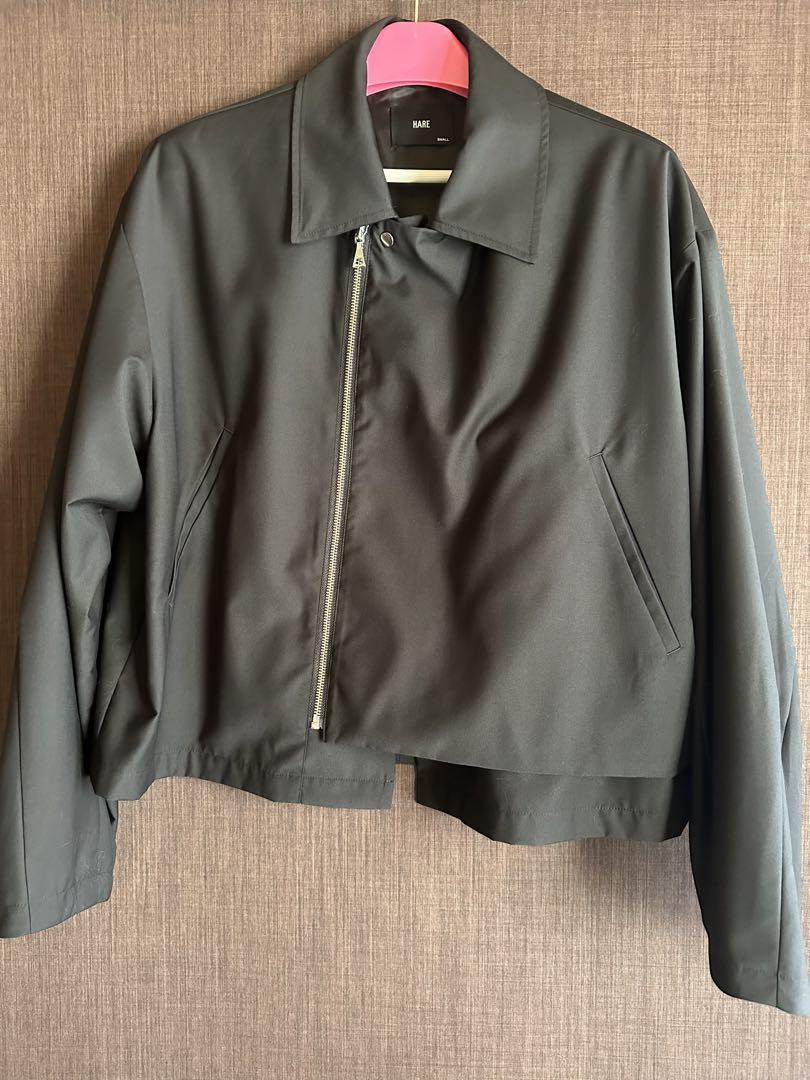 HARE ショートZIPフラシブルゾン ブラック HARE ショートZIPフラシブルゾン ブラック