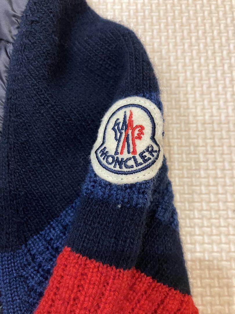 MONCLER ネイビー レッド ダウンジャケット
