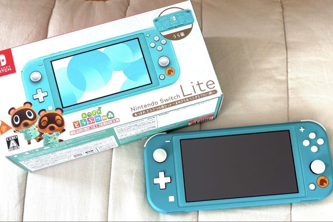 Switch Lite本体 あつまれどうぶつの森 まめきち&つぶきち　あつ森
