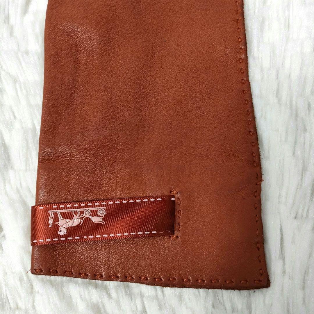希少品✨HERMES エルメス ボルデュック スターマーク レザーグローブ 手袋