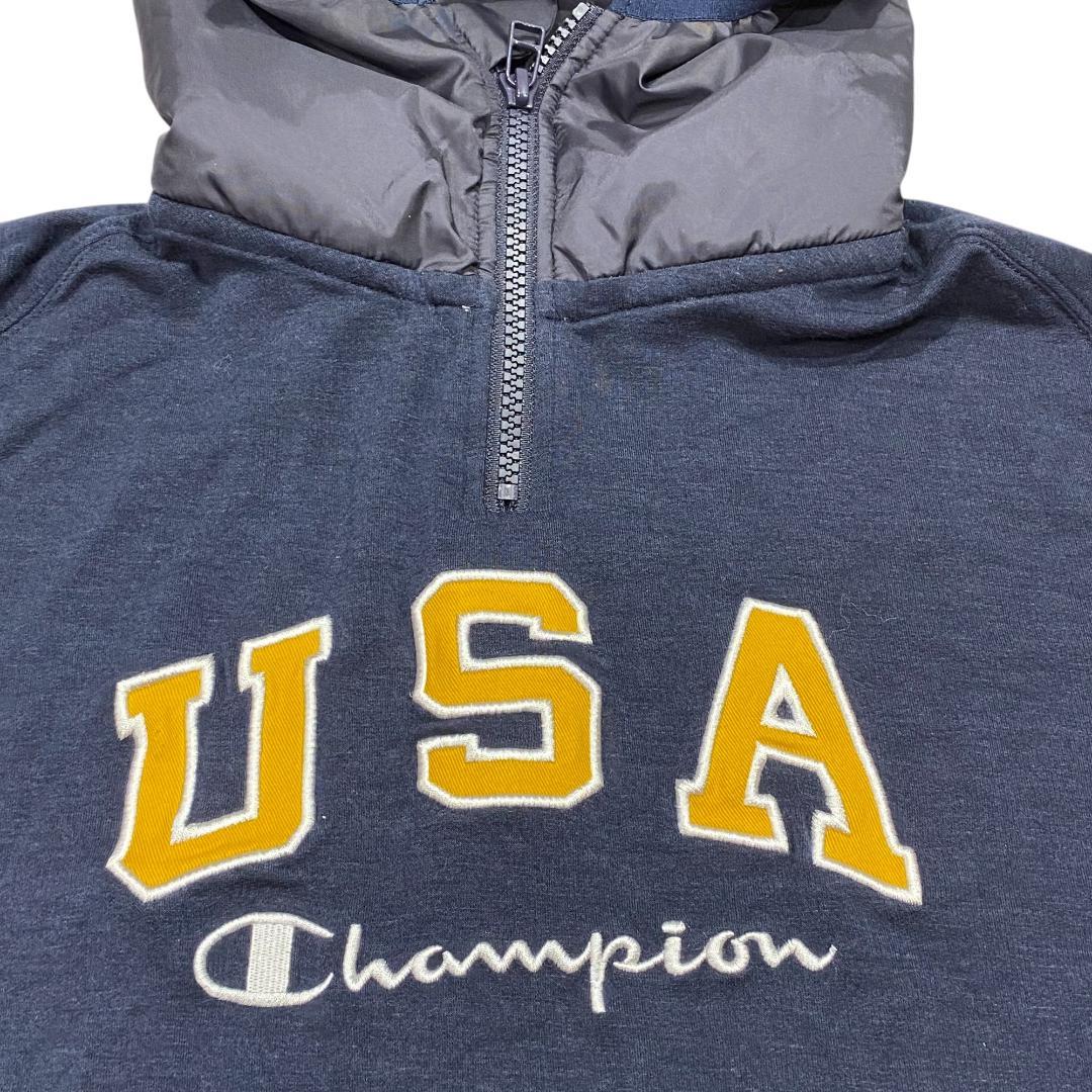 Champion チャンピオン フード付き ハーフジップ ジャケット L ゴルフ