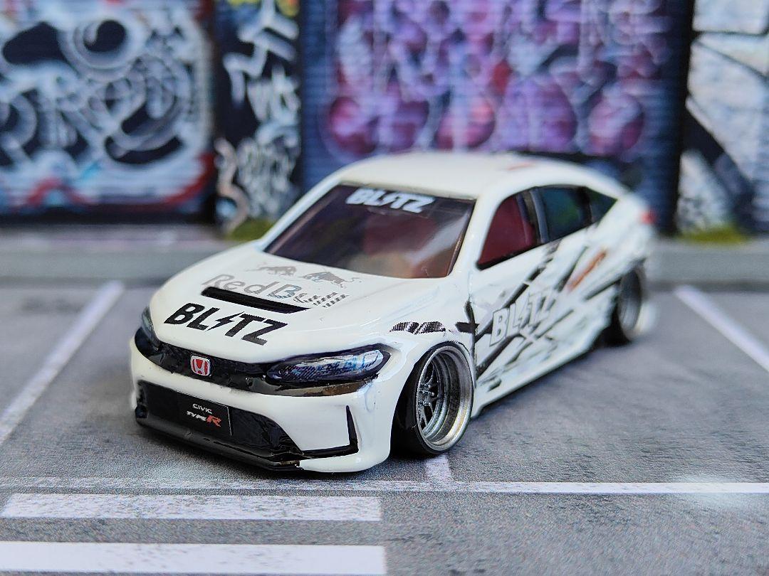 【70％OFF】 トミカ改造 ホンダ 深リム☆深リム シビックタイプR 新型 ミニカー