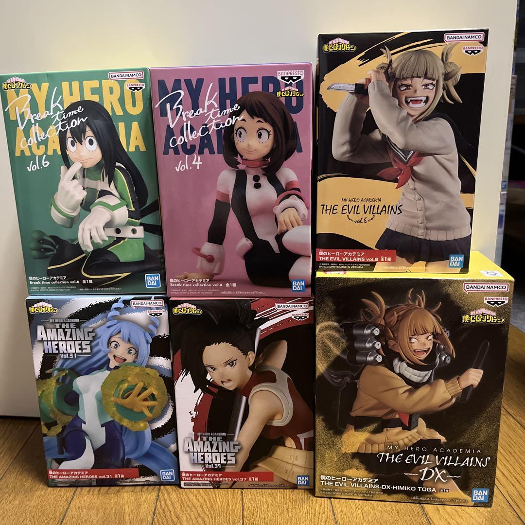 アニメキャラクター フィギュアセット ヒロアカ、ワンピース他 ヒロアカ ドラゴンボール ワンピース フィギュアセット