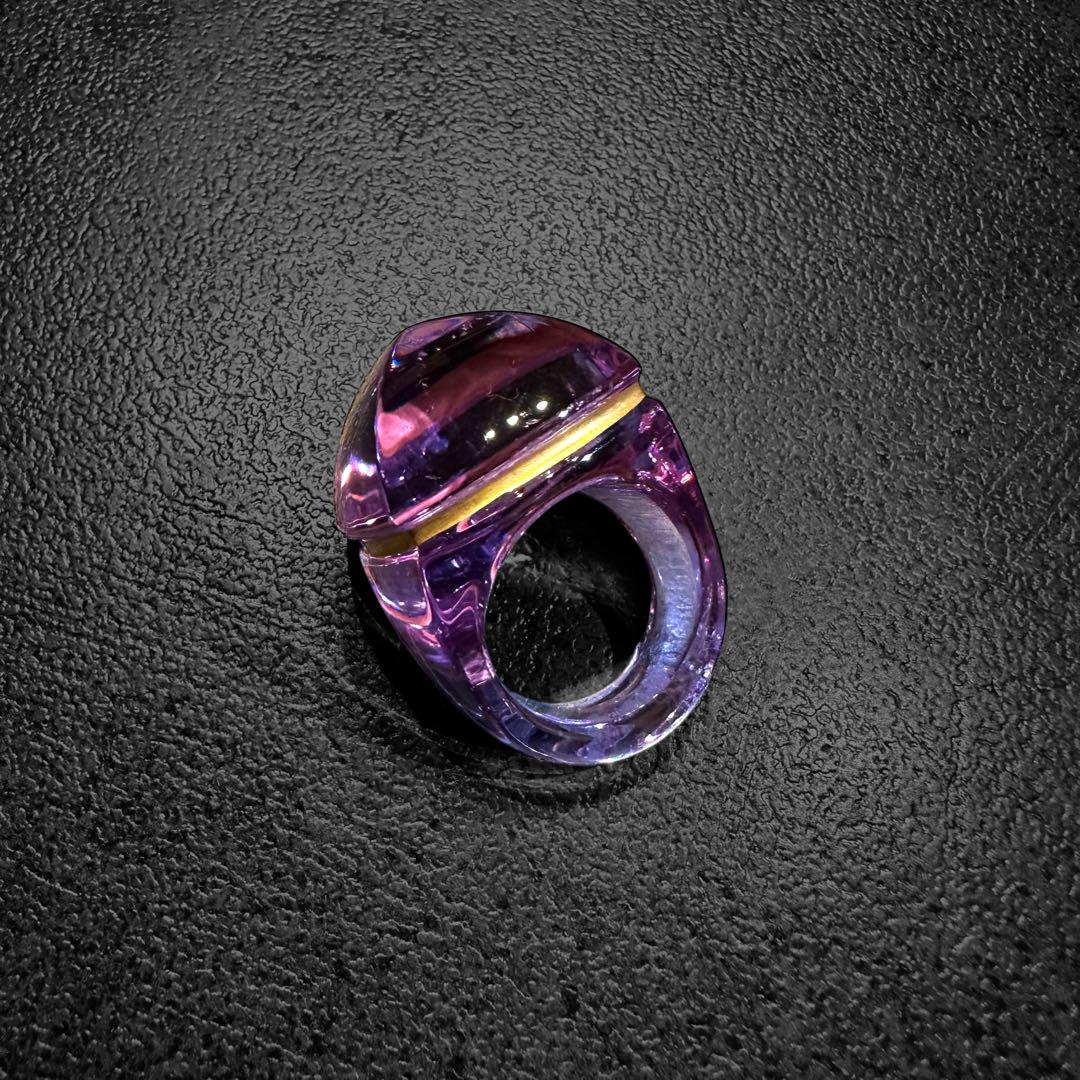 大学生協のスーツ提携店割引 Baccarat Medici メルカリ - 紫 14号 Ring Crystal アクセサリー
