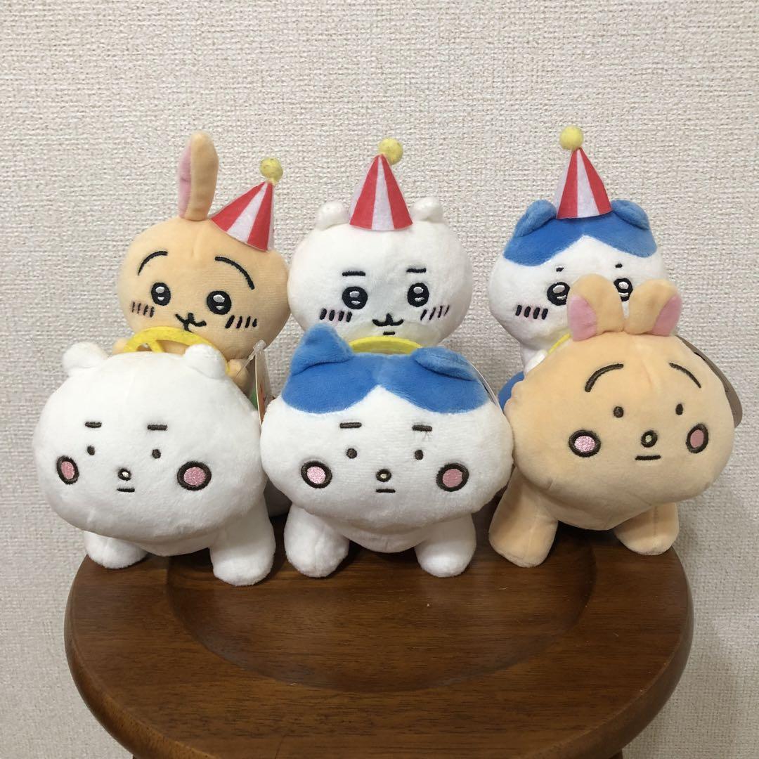ちいかわらんど ぴーぽぽぬいぐるみ ちいかわ ハチワレ うさぎ タグ付き 画像1