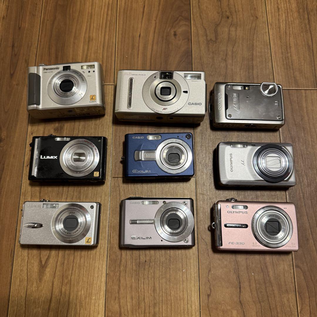 激安ブランド ジャンク9台 CASIO OLYMPUS Panasonic デジタルカメラ - メルカリ デジタルカメラ