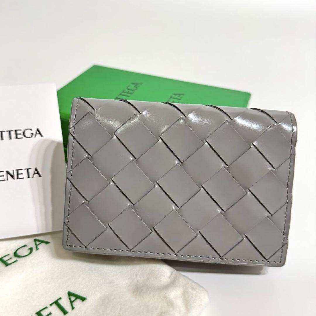 Taiga様　ボッテガヴェネタ　カードケース　イントレチャート　グレー　名刺入 ボッテガヴェネタ BOTTEGA VENETA カードケース 名刺入れ