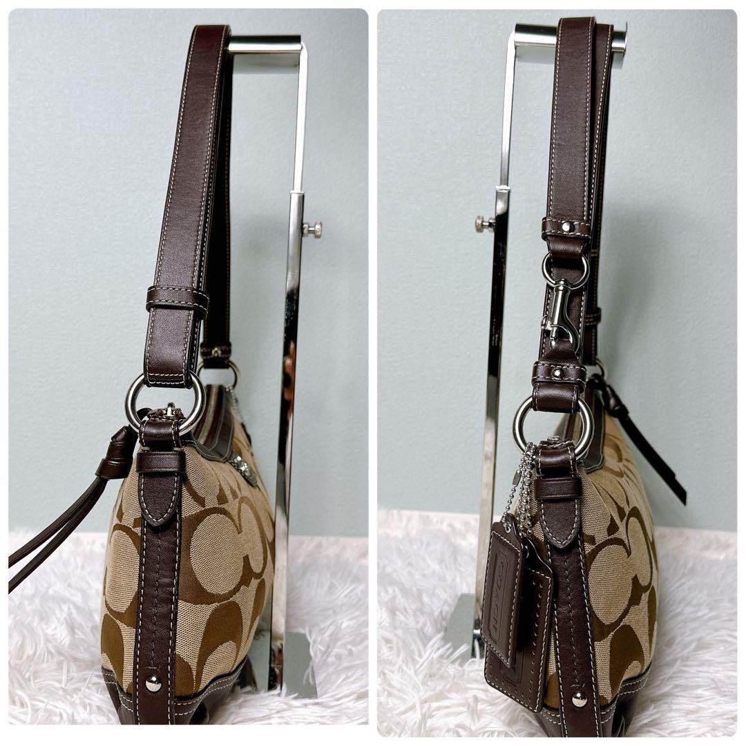 極美品✨コーチ ワンショルダーバッグ 2way シグネチャー チャーム
