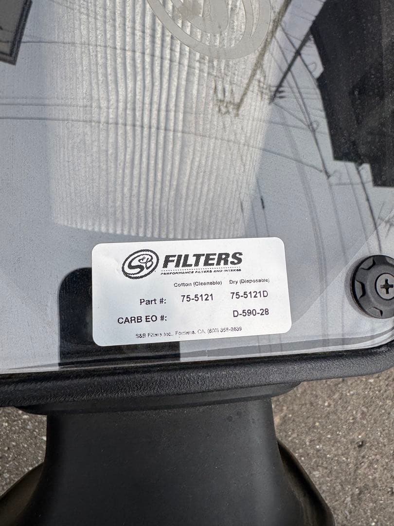 JLラングラー　S &Ｂ　エアインテーク　乾式