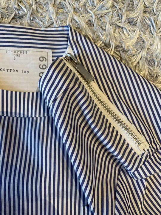グランドセール サカイsacai ストライプ プリーツ トップス サイズ2 トップス