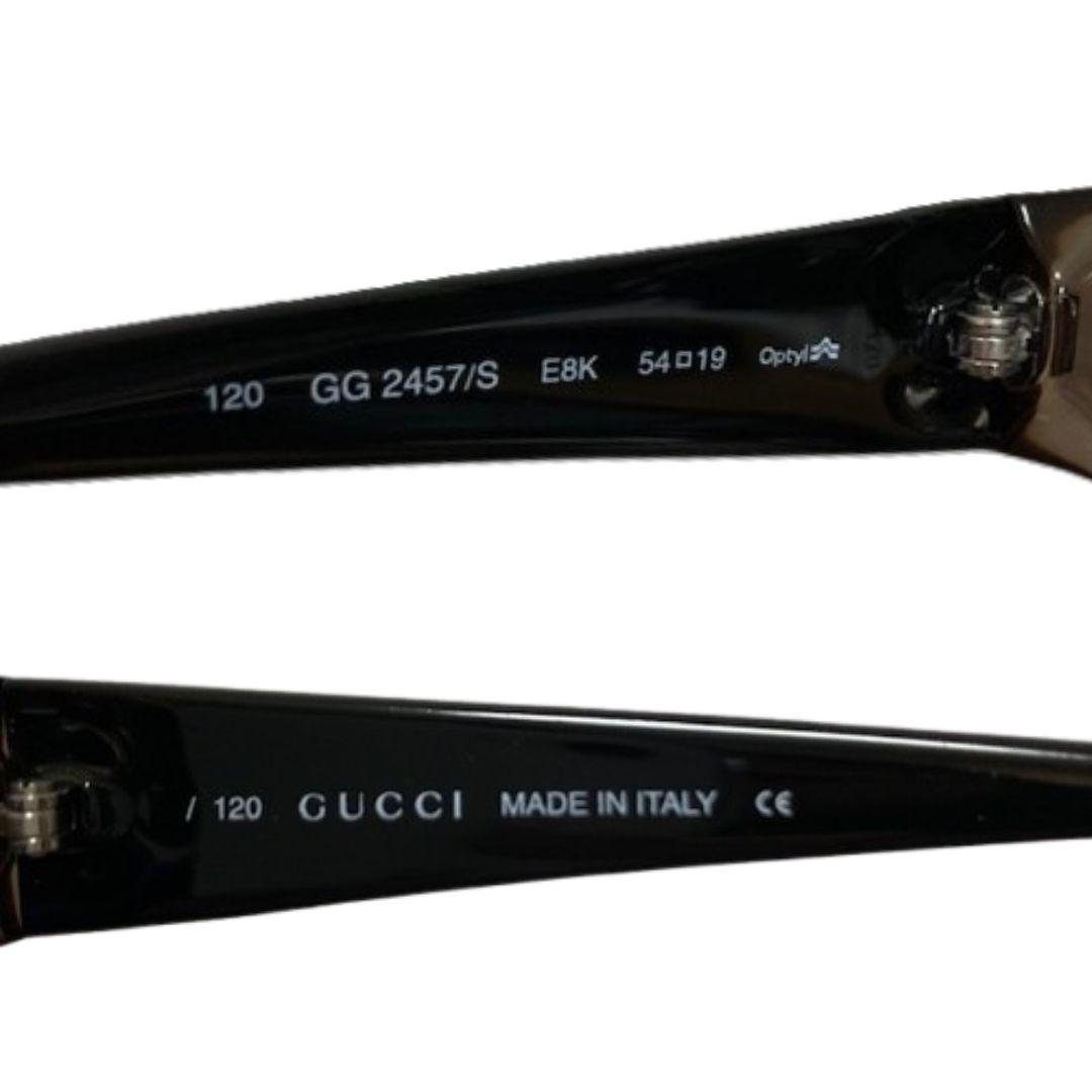 美品 GUCCI グッチ サングラス Gロゴ GG2457/S E8K