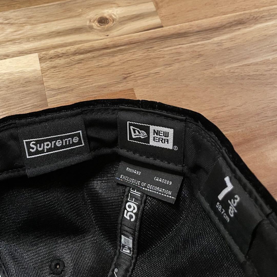Supreme Velour Box Logo New Era７3/8