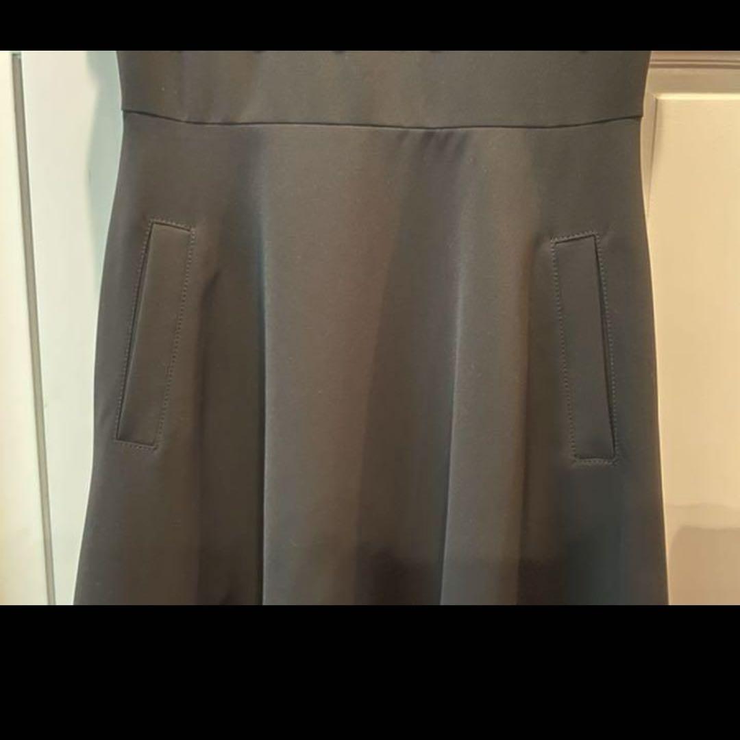 美品】フォクシー ベロア 美ライン ワンピース ベルベット 黒 40