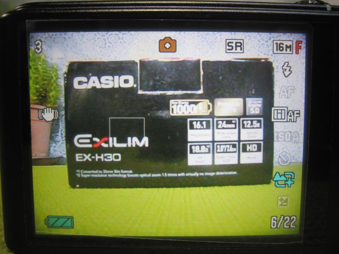 【完動美品】カシオ EXILIM EX-H30 ブラック コンパクトデジカメ