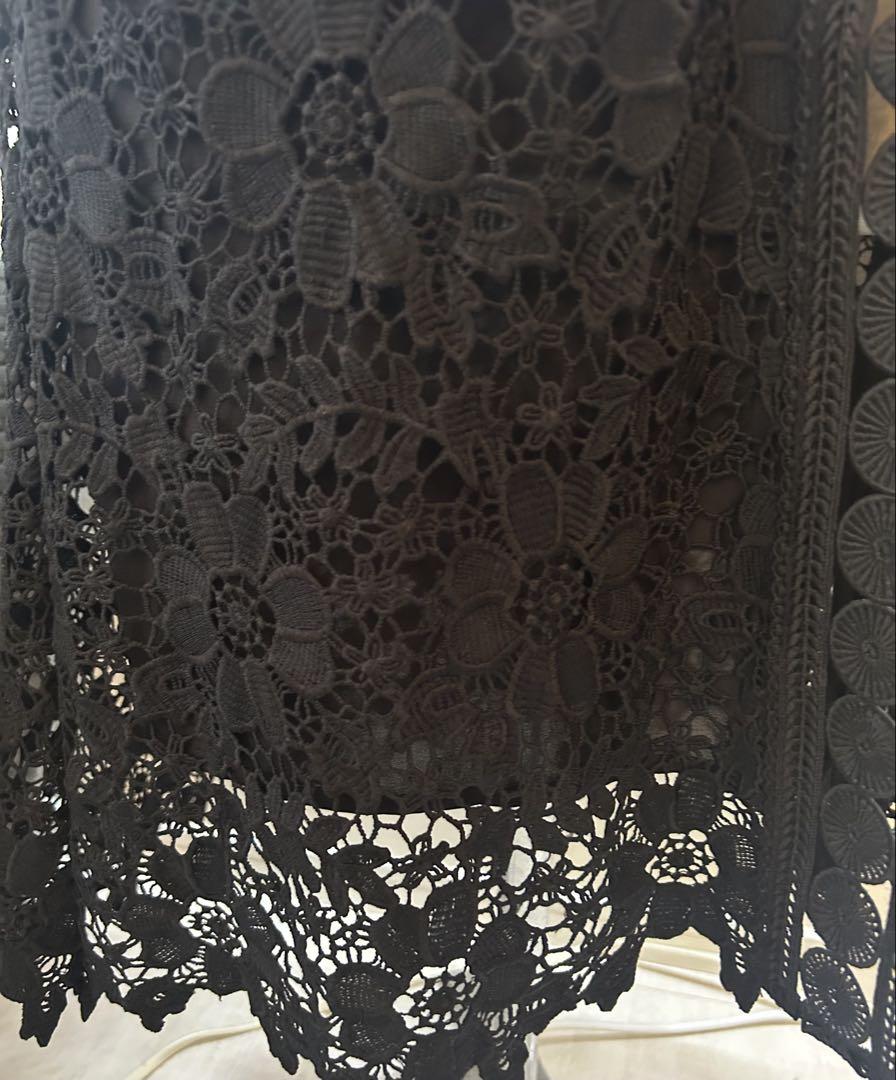 Casablanca ★新品★総レース黒ブラック★レアで素敵な7部袖