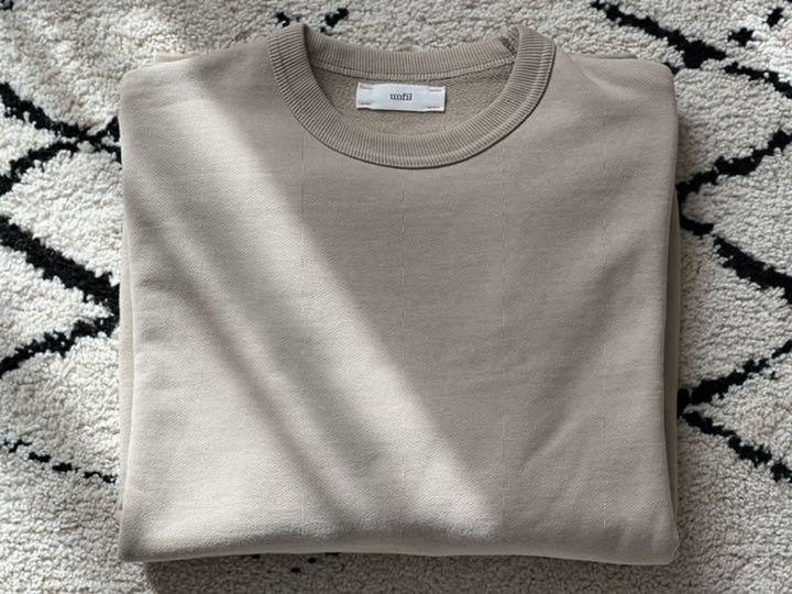 unfil(アンフィル)COTTON-TERRY WIDE SWEATSHIRT