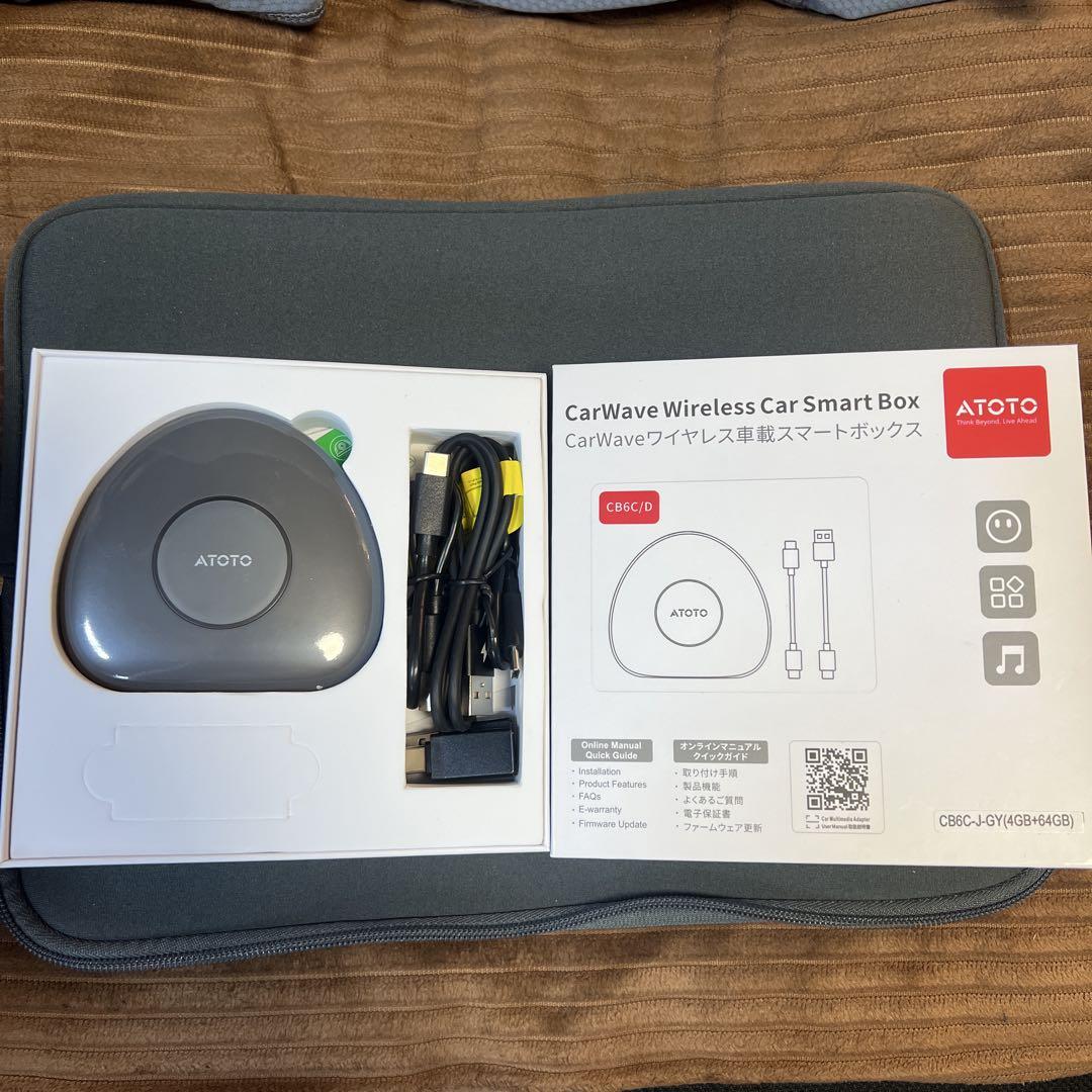 ATOTO CB6 CarWave AI Box, Wireless CarPlay Adapter, Android