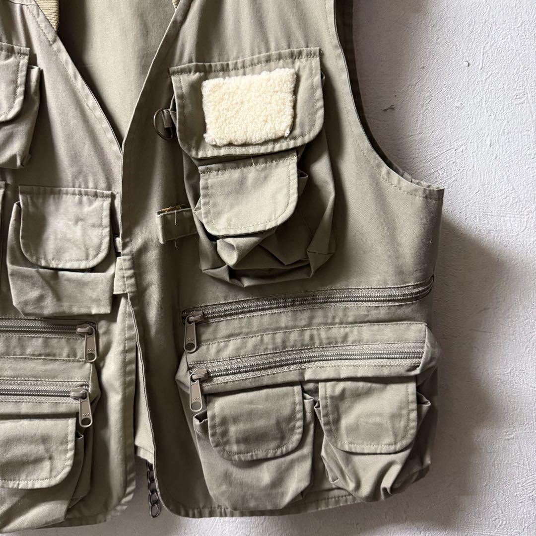 80's vintage Eddie Bauer FishingVest 黒タグ