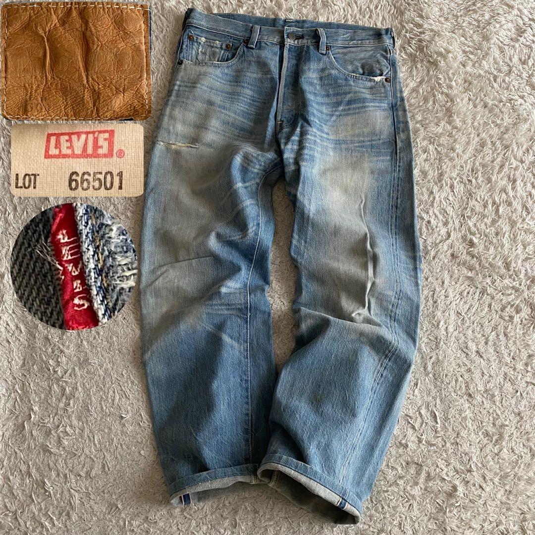 66年復刻/W34 リーバイス 501XX ダブルネーム bigE 赤耳 黒カン