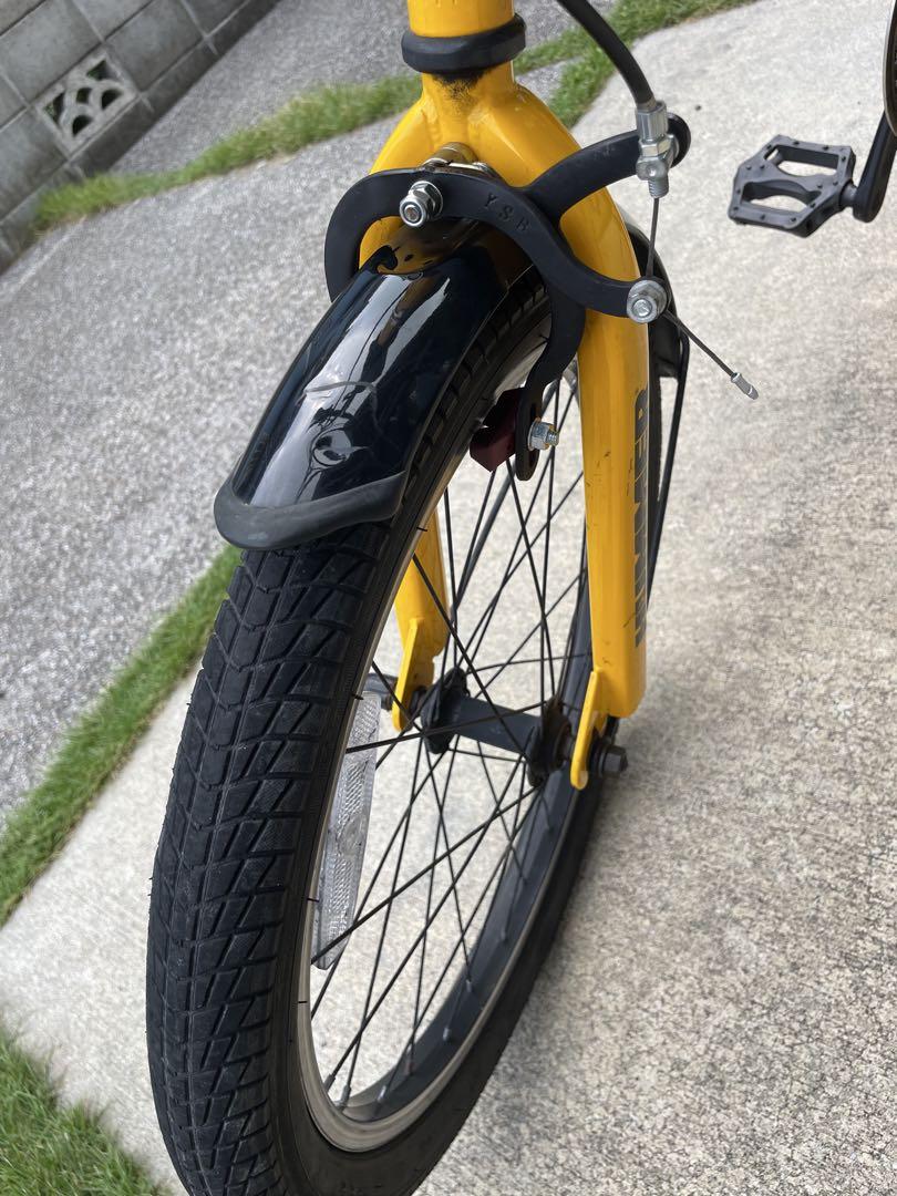 ハマー 自転車 折りたたみ イエロー