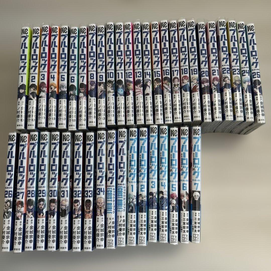 ブルーロック 1〜34巻セット&キャラクターブック2冊&エピ凪1〜7巻
