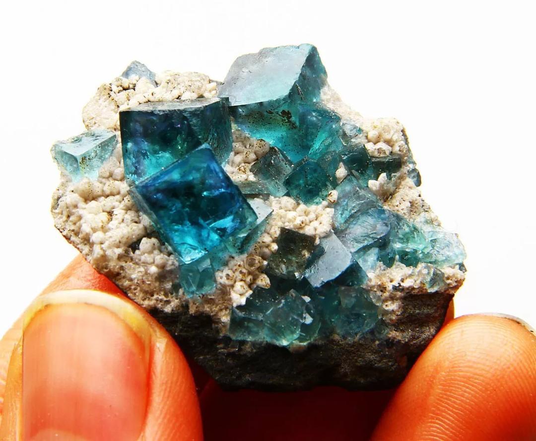 フローライト(蛍石) グリーン ブルー 23g 4.1cm 鉱物標本