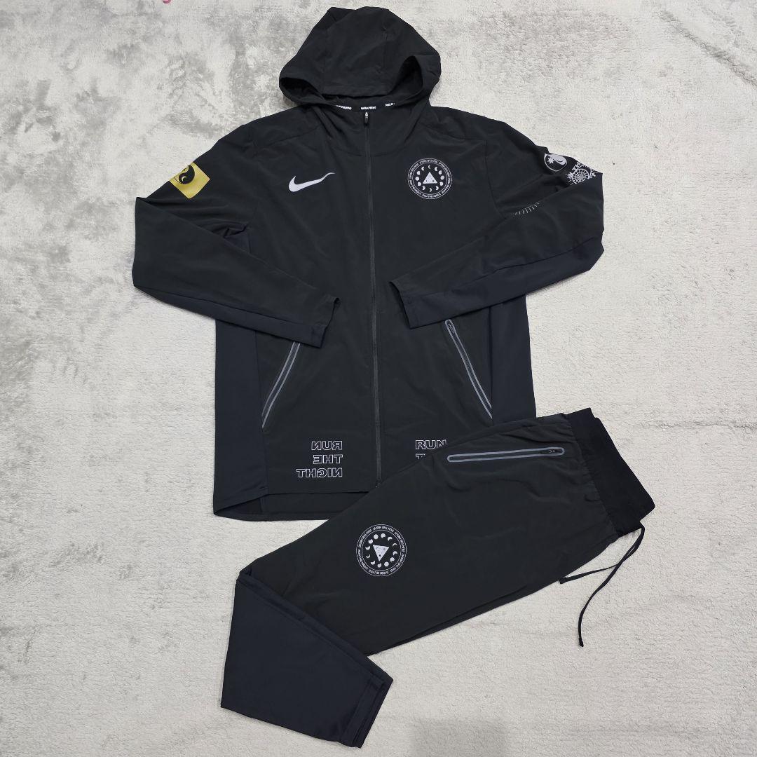 NIKE　ナイキ　RUN THE NIGHT　トレーニングジャケット　L　黒