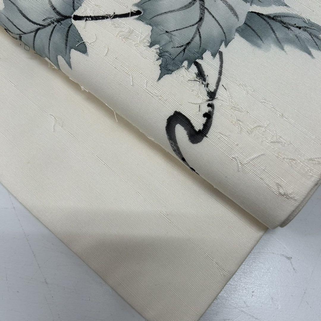 名古屋帯 作家物 髭紬の美しい染め 開き AO-2954 名古屋帯 作家物 髭紬の美しい染め 開き AO-2954 着物・浴衣