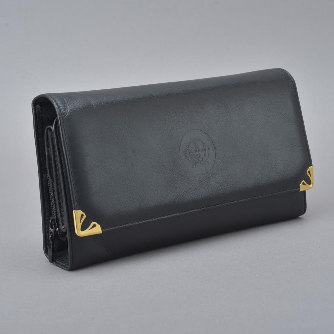 美品 ミキモト レザー ジュエリーポーチ ブラック トラベルポーチ