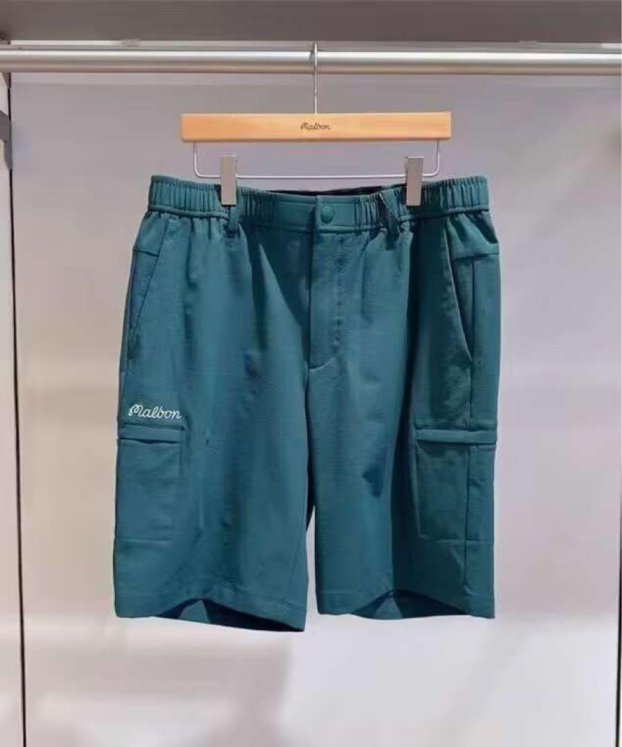 新品マルボンMalbonゴルフメンズシャツ·ショートパンツ 2点