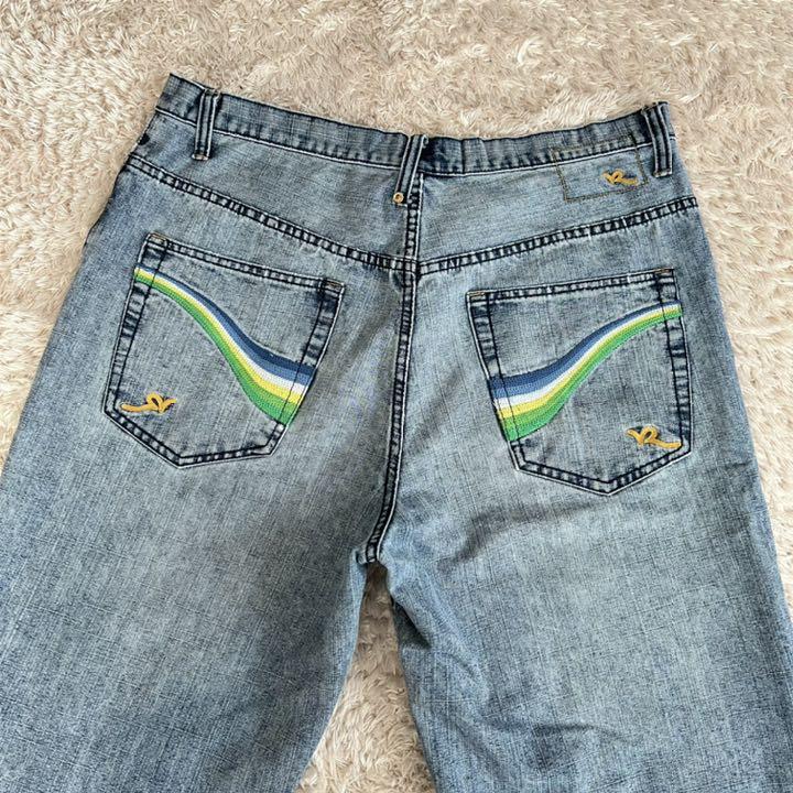 格安在庫あ ROCA ロカウェア 刺繍デニムパンツ WwOgK-m33347991646 WEAR 大特価
