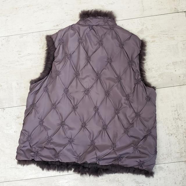 St.ALMEIDA ☆ リバーシブル ジレ ベスト M ラビットファー トップス St.ALMEIDA ☆ リバーシブル ジレ ベスト M ラビットファー トップス