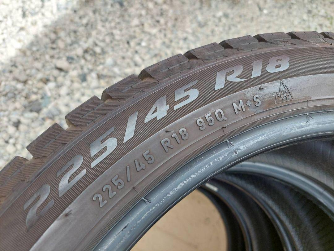 225/45R18 2019年製 ピレリ 4本 中古 スタッドレスタイヤ