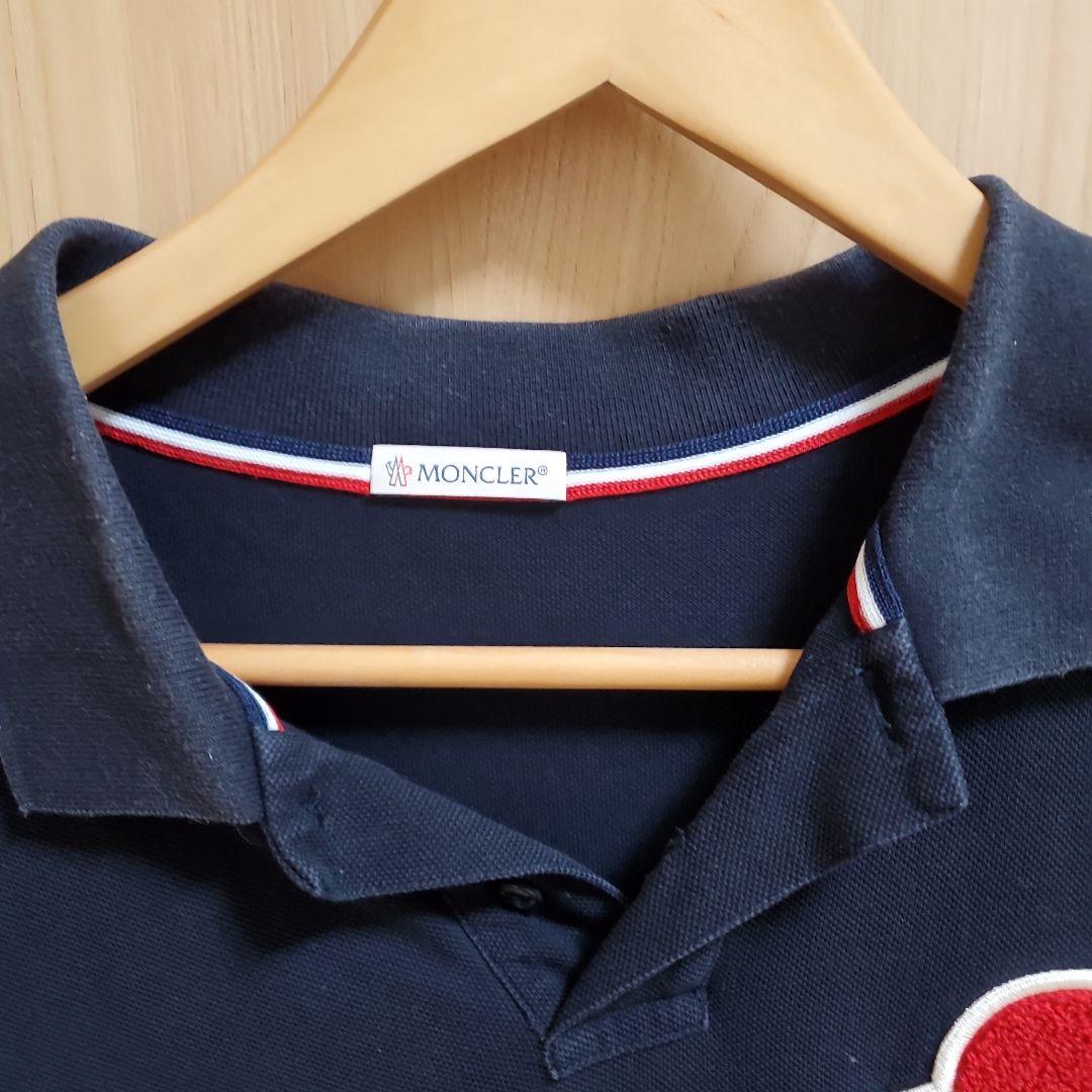 Moncler ネイビー ポロシャツ - メルカリ