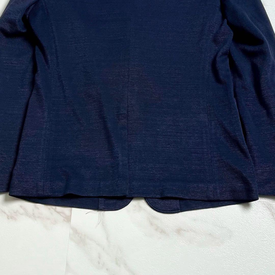 極美品 ジャーナルスタンダード リネン混 サマージャケット ネイビー ストレッチ