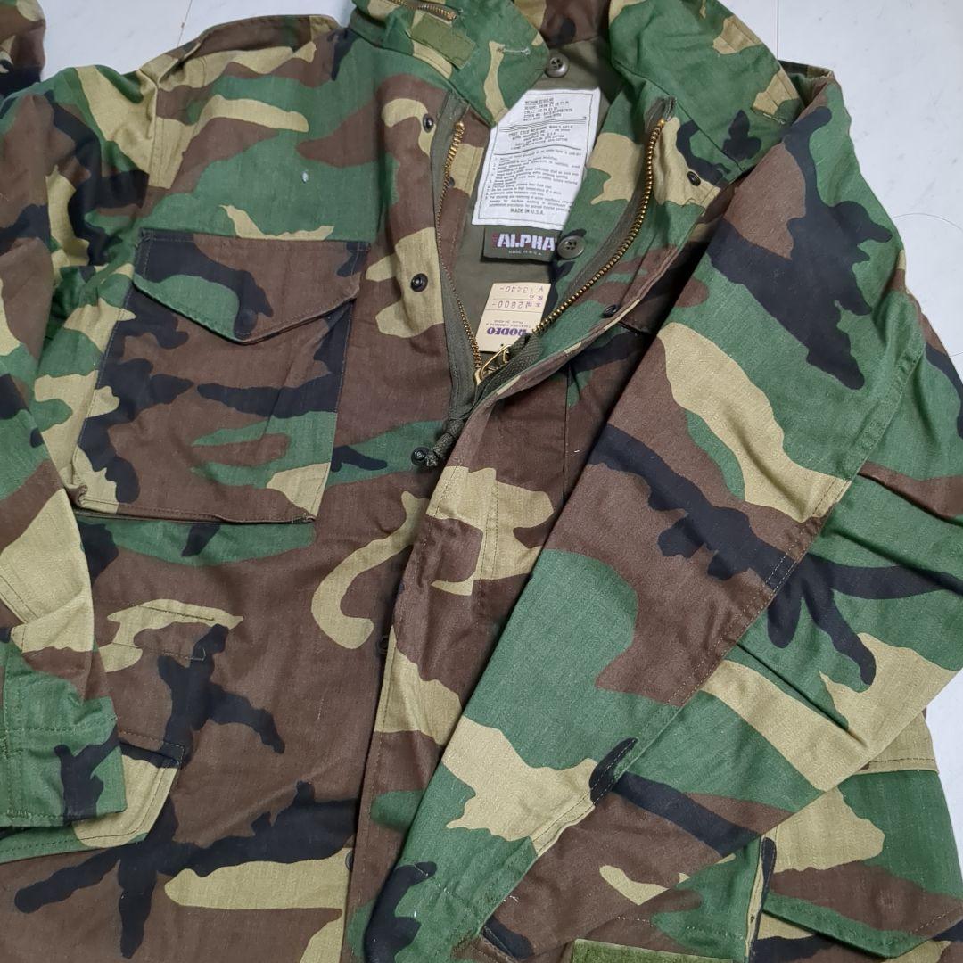 ALPHA INDUSTRIES ミリタリージャケット KHK カモフラ
