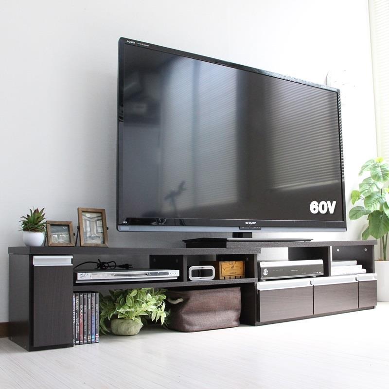 新品・送料無料】伸縮テレビ台 60インチ対応 ローボード コーナーTV台