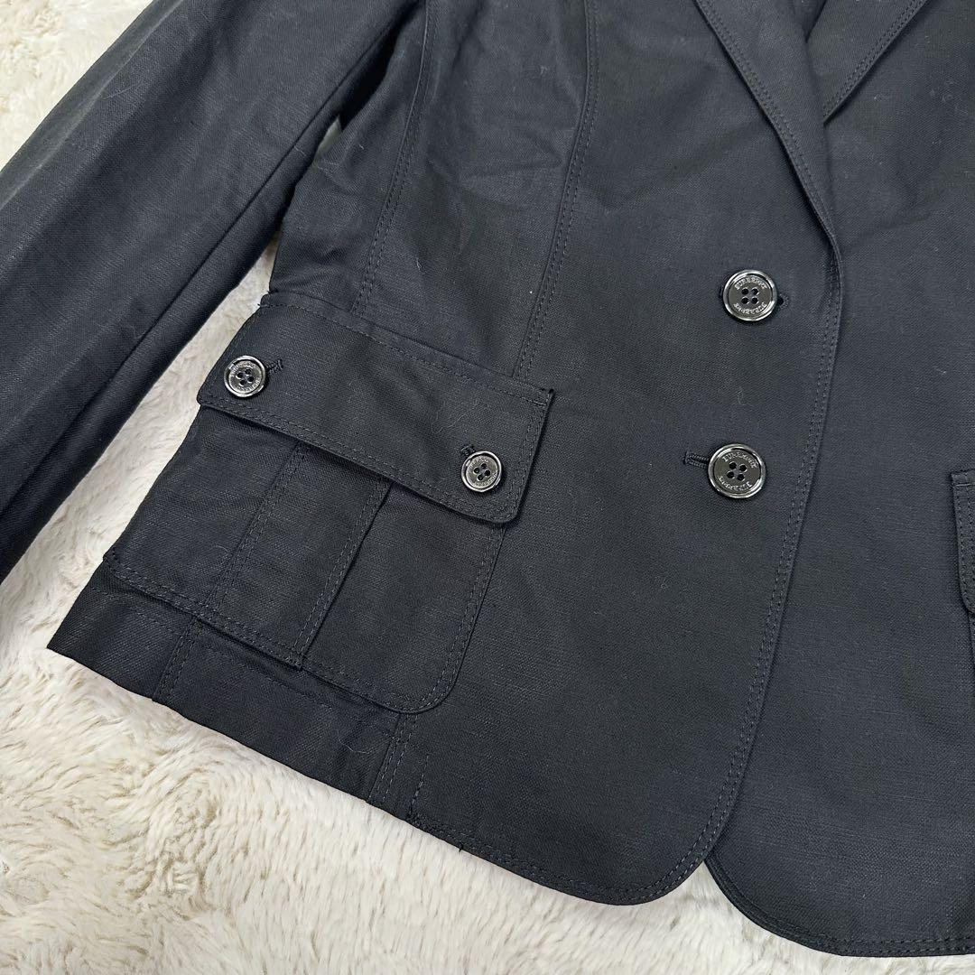 ✨美品✨BURBERRY LONDON リネン混 ノバチェック ジャケット 40