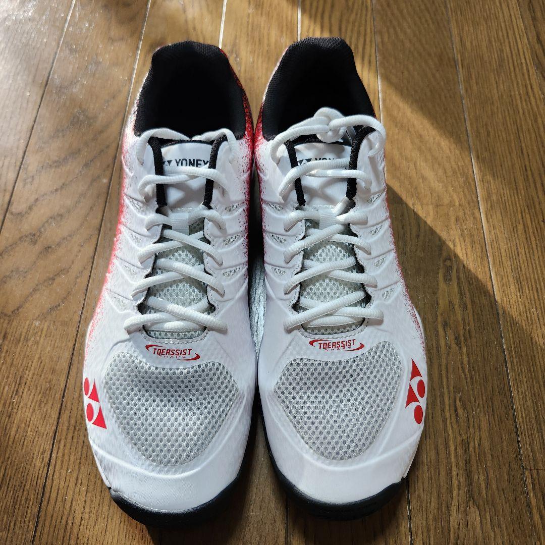 YONEX TOEASSIST テニスシューズ ホワイト/レッド