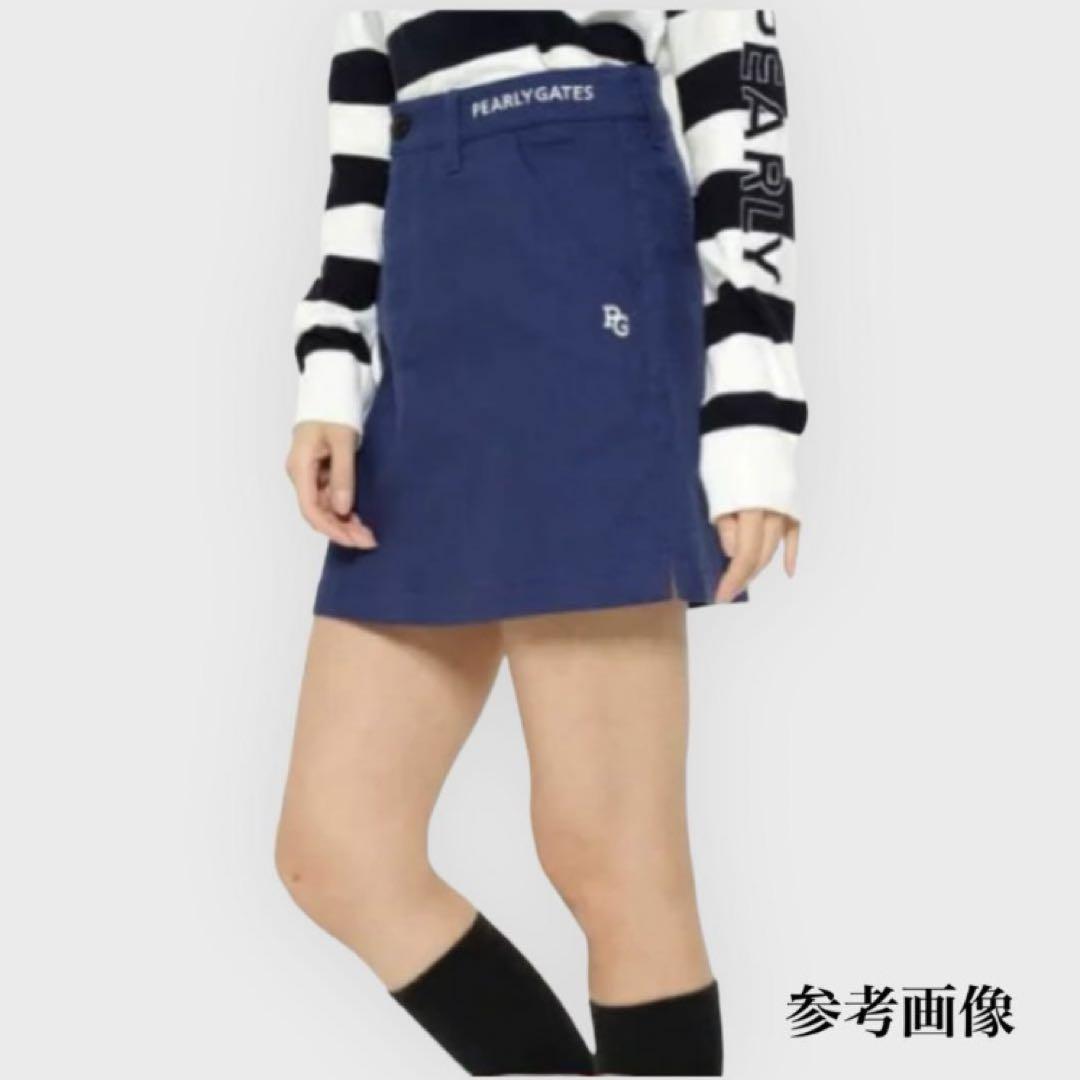 新品 □パーリーゲイツ エンブレムリボン コットンストレッチ