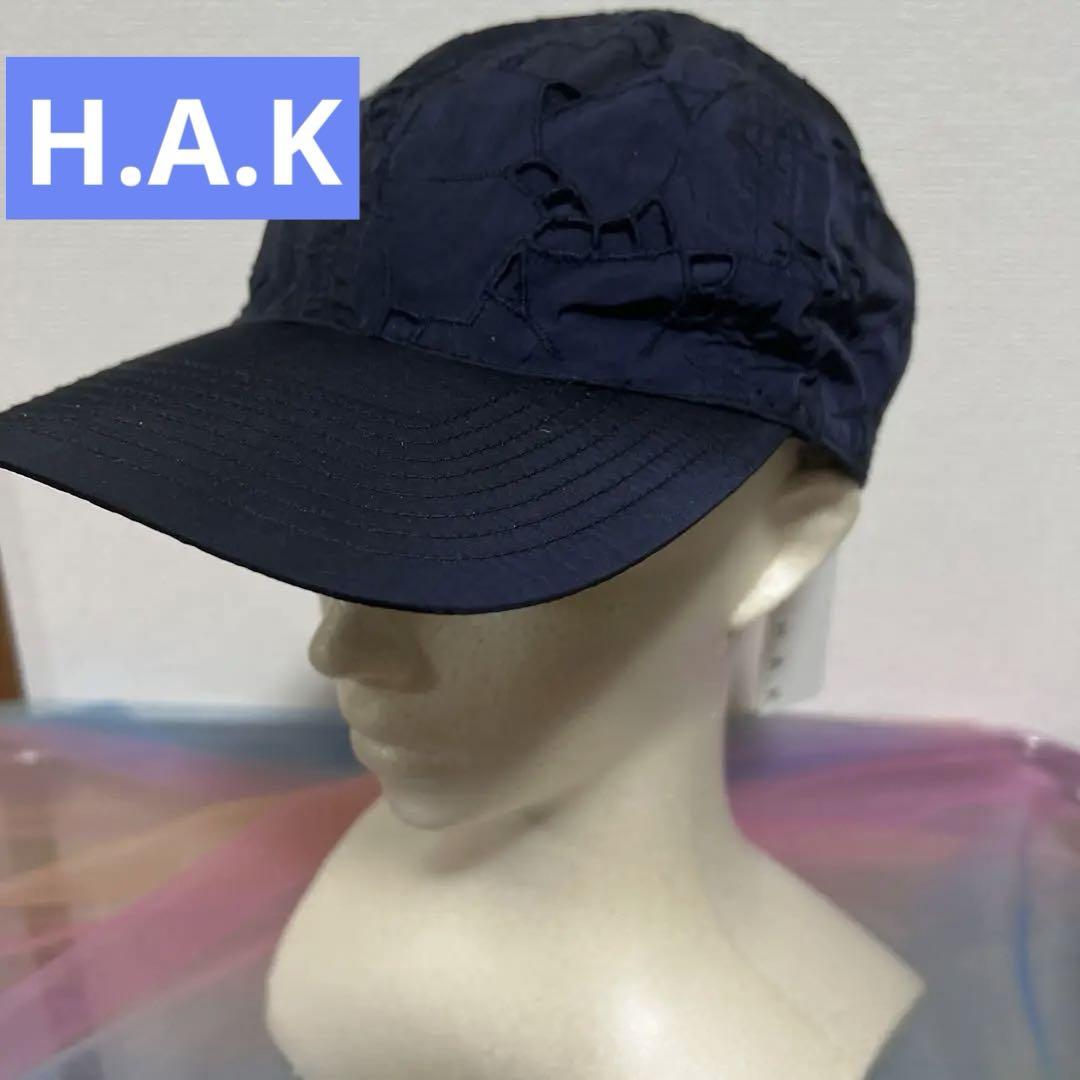 H.A.K ナイロンヴィンテージ　フラワーポーラレース　キャプ