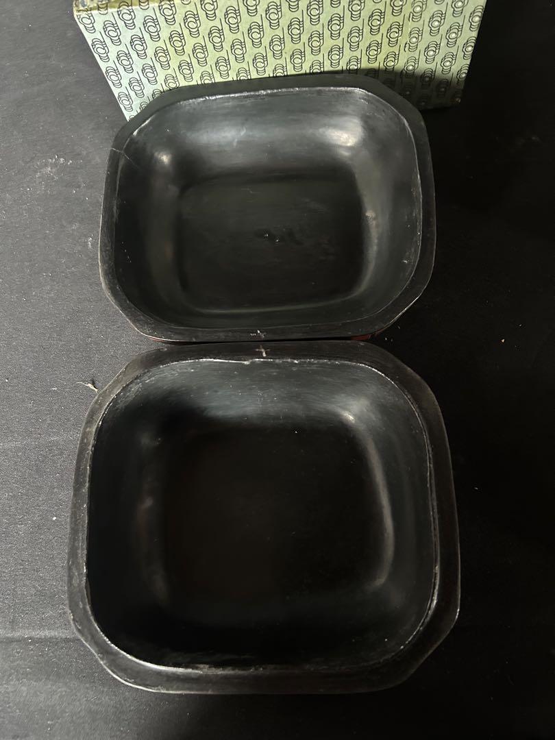 琉球鳳凰赤色 漆器 重箱 花と動物模様