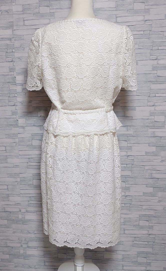 トゥービーシック　総レース　白　スカート　セットアップ　大きいサイズ 44　46